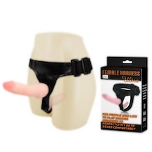 Hizliexpress Belden Bağlamalı Çift Taraflı İçi Dolu Strapon Protez Penis