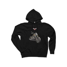 Victory Gunner Siyah Kapşonlu Sweatshirt Hoodie Siyah