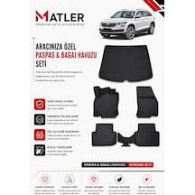 Skoda Kodiaq 2016 Model 4d Ekstra Havuzlu Paspas Ve Bagaj Havuzu Set