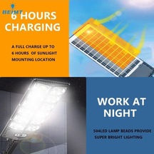 Besthome1 10000 Watt Parlak Güneş Lambası Su Geçirmez Ultra Geniş Bahçe İnsan Hareket Aydınlatması 56564874 120cob Solar