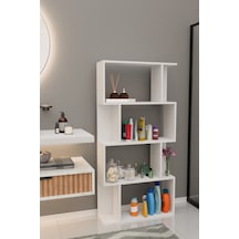 Scala 4 Raflı Banyo Dolabı Banyo Rafı Çok Amaçlı Dolap-beyaz Beyaz