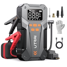 UTRAI Jstar JS20 10000mAh 5000A Jump Starter Taşınabilir Akü Takviye Cihazı + Lastik Şişirme Pompası (18W QC3.0 + Çanta + LED Lamba + Powerbank + Eldiven)