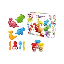 03995 Art Craft 3d Dinozorlar Hamur Set 168 Gr -fentoys Çok Renkli
