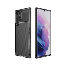 Zore Galaxy S22 Ultra Uyumlu Nvth Negro Silikon Kılıf-siyah