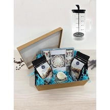 French Press Hediyeli 6 Kişilik Kahve Fincanı Seti + Espresso & Filtre Kahve Sevgililer Günü Özel Diğer