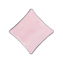 Biyeli Kırlent Yastık Kılıfı Açık Pembe 45x45