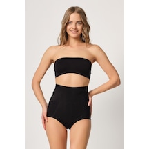 Siyah Mı Emay 2931 Karın Balen Destekli Slip Lazer Korse Siyah