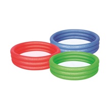 Su Pompalı-Bestway 51025, 3 Boğum Şişme Çocuk Havuzu, 102x25cm Mavi