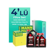 Mann Jaguar S-Type 3.0 Filtre Bakım Seti Motul Motor Yağlı (2000-2008) 4 Lü
