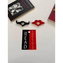 Çiftlere Özel Sayfa Tutucu Ve Kitap Ayracı Set-çiftlere Özel Okuma Arkadaşları