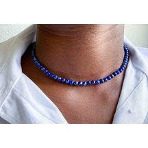 Lapis Lazuli Taşı Doğaltaş Kolye 4 Mm Yeşil