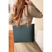 Just Polo Kadın Yeni Sezon El Ve Omuz Çantası 236049mh Yeşil - Taba