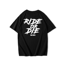 Brz Collection Unisex Oversize Bad Boys Ride Or Die T-shirt-siyah Siyah