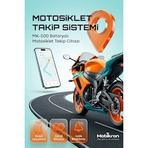Mk-500-1 Motosiklet Gps Takip Cihazı 2026 - Mıknatıslı Kablosuz Akü Bitirmez 24 Ay Hat Dahil Şarjlı