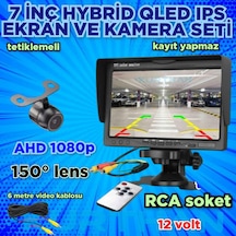 7 İnç Qled Ekran 1 Adet 150'' Geniş Açı Ahd 1080p Kelebek Kamera