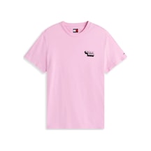Tommy Hilfiger Tjm Slım Stack Logo, U06 Pembe Erkek T-shirt