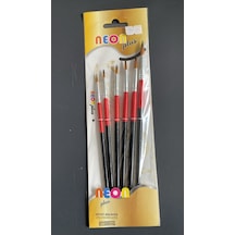 Neon Plus Artist Brushes Sanatçı Fırça Seti 6'lı - Resim Çizim Fırçaları