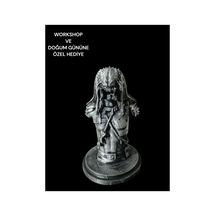 3d Predator Büst Boyanmış Dekoratif - Hediyelik Figür