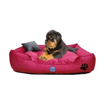 Mavi Vitrin İsme Özel Yıkanabilir Ultrasoft Küçük Irk Köpek ve Kedi Yatağı 50 x 40 CM