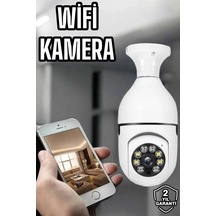 Ampul Görünümlü Güvenlik Kamerası Duylu Wifi Kamerası Dönebilen Diğer