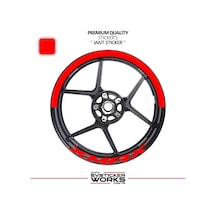Yamaha Xmax Jant Şeridi Yarım Jant Kaplama & Xmax Yazı Sticker Seti