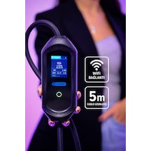 Yasomi 7kw Monofaze Taşınabilir Hızlı Şarj Istasyonu Wi-fi 5 Metre 24 Ay  7.4 kW