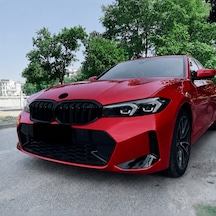 Bmw G20 Lcı 2022 Ve Sonrası Çift Çizgili Ön Panjur İthal Piano Black