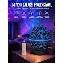 Yumurta Şeklinde Su Dalgalı Bluetooth Speaker Lamba Renkli Şarjlı Yeni Nesil