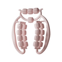 Jzcat Bacak Kelepçesi İki Parçalı 20 Tekerlekli Bacak Masaj Silindiri Seti - Pembe