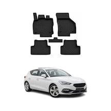 Seat Leon 4 2020-2026 Uyumlu 4d Havuzlu Paspas Kauçuk Siyah 5 Parça
