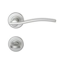 Condi 703 Saten Krom Rozetlı Kapı Kolu Saten Krom Rozetli Wc Tk
