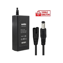 Weko 24 Volt - 2 Amper Plastik Kasa Masaüstü Adaptör 5.5 X 2.5 Uç Diğer