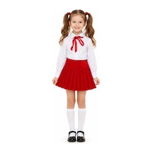 Noble Store Kız Takım 23 Nisan 29 Ekim Gösteri Kıyafeti Noble24 Kırmızı 1 Kırmızı 1