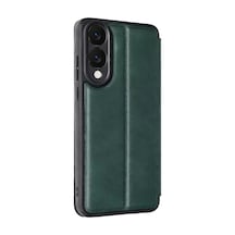 Newface Samsung Galaxy S25 Edge Flip Cover - Koyu Yeşil