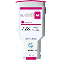 Atom Grup 728 Hp F9j66a Magenta Uyumlu Kartuş 300 Ml