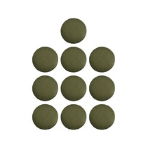 Suntek 10x Kumaş Kumaş Kaplı Düğmeler Ceketler Için Dıy Metal Saplı Düğmeler Konfeksiyon Yeşil