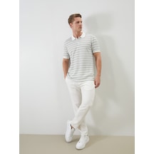 Lcwaıkıkı Classic Beyaz Regular Fit Keten Karışımlı Erkek Chino Pantolon