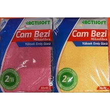 Cam Bezi Mikrofiber 2 Li Paket 2 Adet Renkli