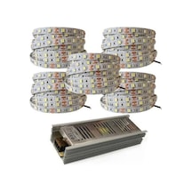 Yüksek Işık 25 Metre 3 Cipli Günışığı Şerit Led ve 30 Amper Led Trafosu metrede 60 Led