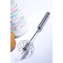 Paslanmaz Çelik Basmalı Otomatik Çırpıcı 38 Cm