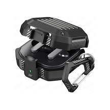 Bolt-shield Samsung Galaxy Buds4 Pro/buds 4 İçin Kılıf Güvenlik Kilit Tasarımlı Tam Koruma Sağlayan Galaxy Buds4 Kulaklık Kılıfı Karbon Fiber Detaylı Samsung Buds 4 Pro Kılıfı Siyah