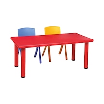 Dikdörtgen Masa Plastik 60 x 120 CM Çok Renkli