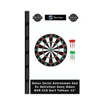 Delux Serisi Antrenman Seti Ev Aktivitesi Genç Odası Bsr-518 Dart Tahtası 12"