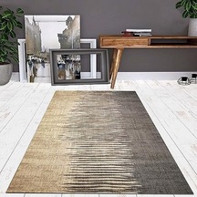 Dizayn Borin Desenli Kadife Pamuk Tabanlı Yıkanabilen Kaydırmaz Antibakteriyel Salon Halısı 60x240 1