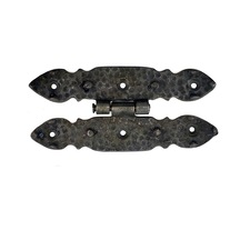 Antika Tarz Dekoratif Pirinç Düğmeli Menteşe - 142x69 Mm, Oksit Çok Renkli