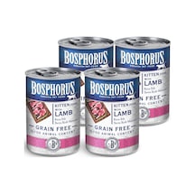 Bosphorus Tahılsız Kuzu Etli Konserve Yavru Kedi Maması 4 x 415 G