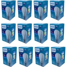 Philips - 8W 60W 12 Adet Led Ampul Beyaz Işık