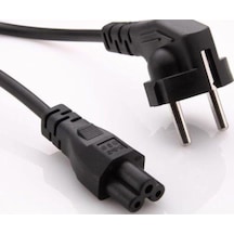 Power Kablosu Laptop Pc Bilgisayar Notebook Adaptör Yonca Kablo Güç Kablosu Yonca Şeklinde 1,2 Metre