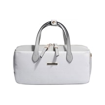 Silver & Polo Silver Polo Beyaz - A.gri Logolu Kadın El Çantası Sp1276