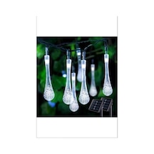 Beyaz Renk 5 Metre 1 Adet Solar Dış Mekan Işıkları Güneş Enerjili Led Işıkları Beyaz